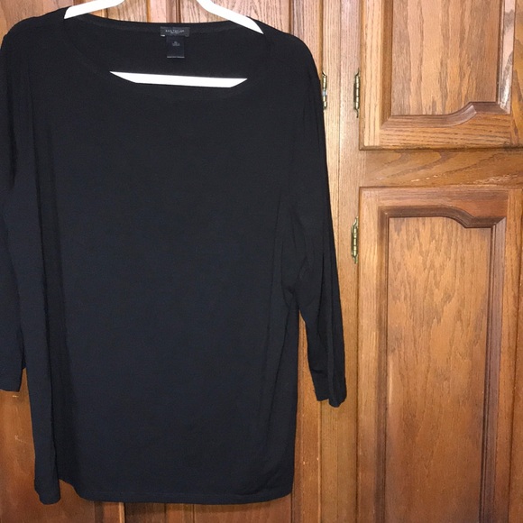 Ann Taylor Factory Tops - Ann Taylor black 3/4 sleeve shirt